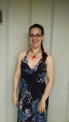 I looked purty. (Also? The dress is secondhand and FREE.)